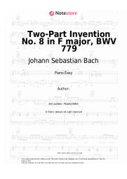undefined Johann Sebastian Bach - Two-Part Invention No. 8 in F major, BWV 779
