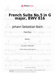 undefined Johann Sebastian Bach - French Suite No.5 in G major, BWV 816