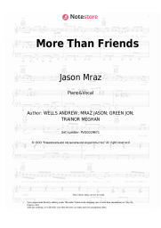 undefined Jason Mraz - More Than Friends