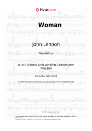undefined John Lennon - Woman
