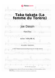 Sheet music, chords Joe Dassin - Taka takata (La femme du Torero)