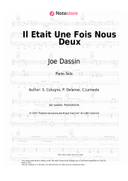 Sheet music, chords Joe Dassin - Il Etait Une Fois Nous Deux