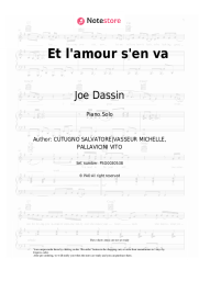 undefined Joe Dassin - Et l'amour s'en va