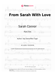 Sheet music, chords Sarah Connor - From Sarah With Love