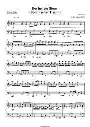 Sheet music, chords DJ Ötzi - Der hellste Stern (Bohmischer Traum)