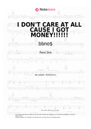 undefined bbno$ - I DON'T CARE AT ALL CAUSE I GOT MONEY!!!!!!