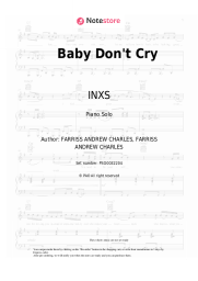 undefined INXS - Baby Don't Cry
