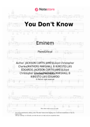 undefined Eminem, 50 Cent, Ca$his, Lloyd Banks - You Don't Know