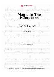 Sheet music, chords Social House, Lil Yachty - Magic In The Hamptons