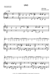 Sheet music, chords Little Big - UNO
