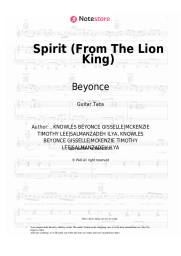 undefined Beyonce - Spirit (From The Lion King)