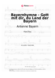 Sheet music, chords Antenne Bayern - Bayernhymne - Gott mit dir, du Land der Bayern