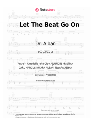 Sheet music, chords Dr. Alban - Let The Beat Go On