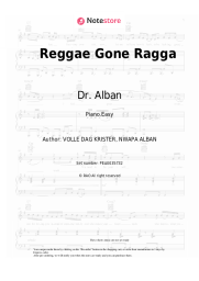Sheet music, chords Dr. Alban - Reggae Gone Ragga