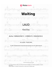 Sheet music, chords LAUD - Waiting