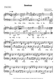 Sheet music, chords Mark Forster - Sowieso