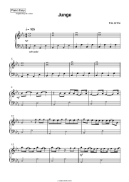 Sheet music, chords Die Ärzte - Junge