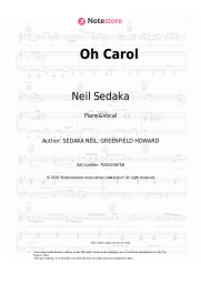 Sheet music, chords Neil Sedaka - Oh Carol