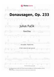 Sheet music, chords Julius Fučík - Donausagen, Op. 233