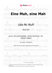 Sheet music, chords Udo Mc Muff, Kreisligalegende, Ikke Huftgold - Eine Muh, eine Mah