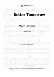 undefined Matt Simons - Better Tomorrow