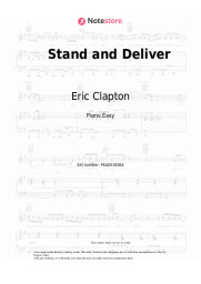 Sheet music, chords Eric Clapton, Van Morrison - Stand and Deliver