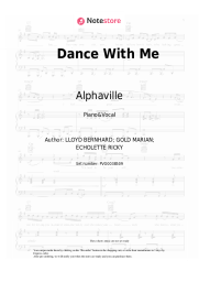Sheet music, chords Alphaville - Dance With Me
