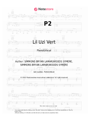 Sheet music, chords Lil Uzi Vert - P2