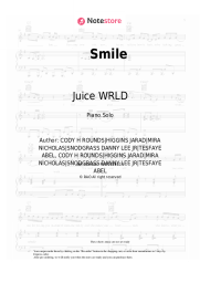 Sheet music, chords Juice WRLD, The Weeknd - Smile