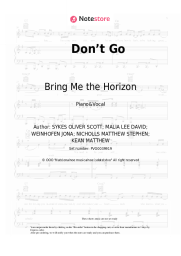 Sheet music, chords Bring Me the Horizon, Lights - Don’t Go