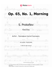 undefined S. Prokofiev - Op. 65, No. 1, Morning