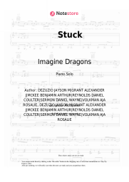 Sheet music, chords Imagine Dragons - Stuck