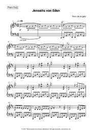 Sheet music, chords Nino de Angelo - Jenseits von Eden