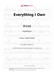undefined Bread - Everything I Own