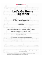 Sheet music, chords Ella Henderson, Tom Grennan - Let’s Go Home Together