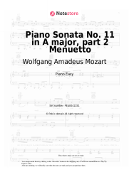 undefined Wolfgang Amadeus Mozart - Piano Sonata No. 11 in A major, part 2 Menuetto