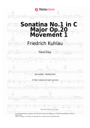 undefined Friedrich Kuhlau - Sonatina No.1 in C Major Op.20 Movement 1