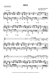 Sheet music, chords Jan Delay, Marteria - EULE