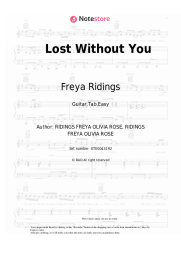Sheet music, chords Freya Ridings - Lost Without You