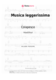 undefined Colapesce, Dimartino - Musica leggerissima