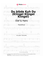 Sheet music, chords Olaf & Hans - Du blöde Kuh Du (Klingel Klingel Klingel)