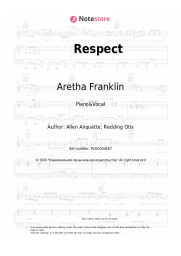Sheet music, chords Aretha Franklin - Respect