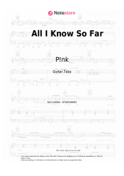 undefined P!nk - All I Know So Far