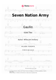 Sheet music, chords Gaullin, Julian Perretta - Seven Nation Army