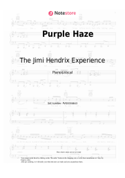 Sheet music, chords The Jimi Hendrix Experience - Purple Haze
