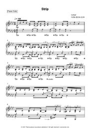 Sheet music, chords Lena - Strip