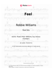 Sheet music, chords Robbie Williams - Feel