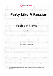 Sheet music, chords Robbie Williams - Party Like A Russian