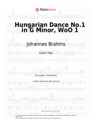 Sheet music, chords Johannes Brahms - Hungarian Dance No.1 in G Minor, WoO 1