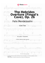 Sheet music, chords Felix Mendelssohn - The Hebrides Overture (Fingal's Cave), Op. 26